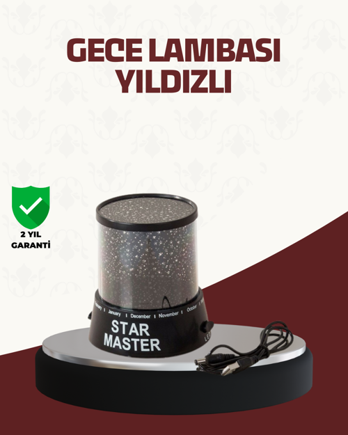 tekno Galaxy Efektli LED Projektör Taşınabilir Yıldız Gece Lambası 2026