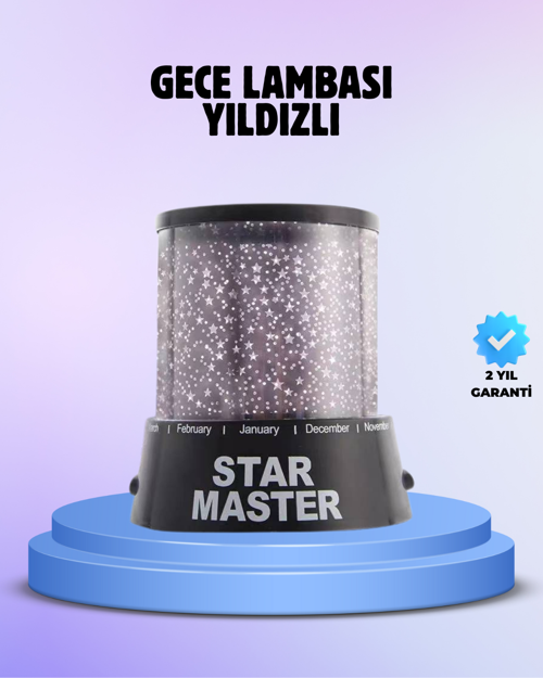 tekno Odayı Yıldızlarla Dolduran Galaxy Efektli LED Projektör Işık 2026