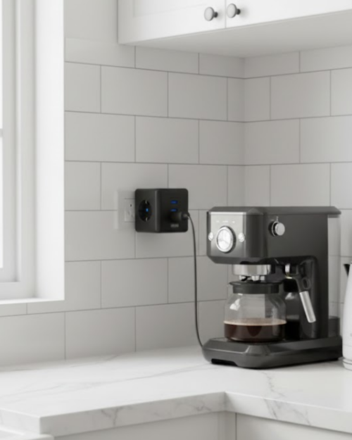 tekno Akım ve Voltaj Korumalı Küp Priz 3 USB Destekli 2026