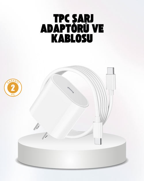 tekno iPhone ve iPad Uyumlu 20W Güvenli USB-C Hızlı Şarj Adaptörü 2026