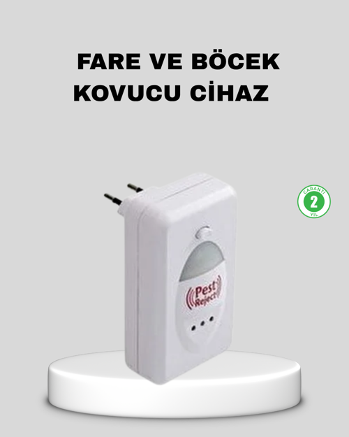 tekno Ultrasonik Haşere Kovucu Cihaz – Sessiz, Kimyasalsız ve Etkili Koruma 2026