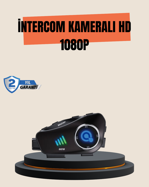 tekno Q28 Motosiklet Kask Bluetooth Kulaklık Full HD 1080P Kamera 2026