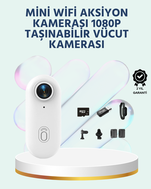 tekno Geniş Açı Lensli WiFi Spor ve Vlog Kamerası 2026
