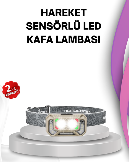 tekno El Sallama Sensörlü LED Far Ayarlanabilir Işık Açısı 2026