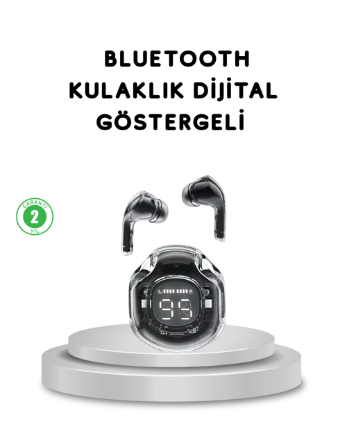 tekno Bluetooth 5.3 Kablosuz Kulaklık HiFi Stereo ve Ekstra Bass Dijital Ekranlı 2026