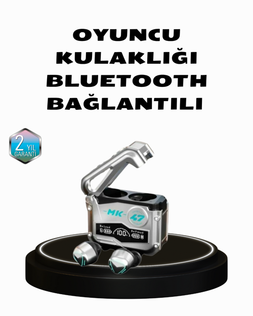 tekno Kablosuz Spor Kulaklık – Düşük Gecikmeli Oyun Modu, Powerbank Şarj Kutusu 2026
