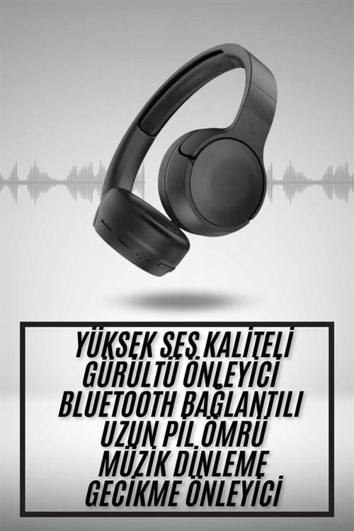 tekno Yeni Nesil Kulak Üstü Bluetooth Kulaklık Type-C Girişli Yüksek Ses Kaliteli 2026