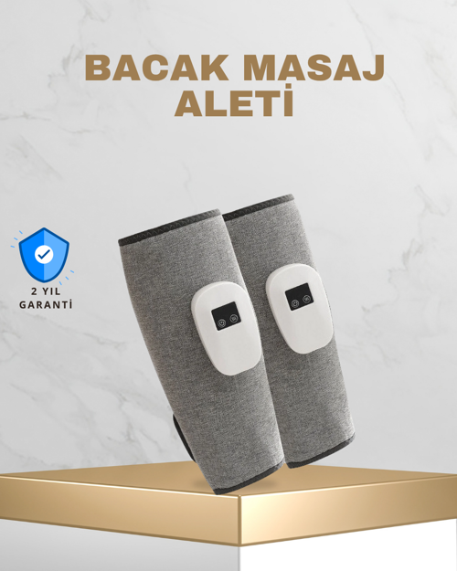 tekno Taşınabilir Şarjlı Baldır Masaj Aleti – 3 Kademeli Isı ve Basınç Ayarı, Titreşim F