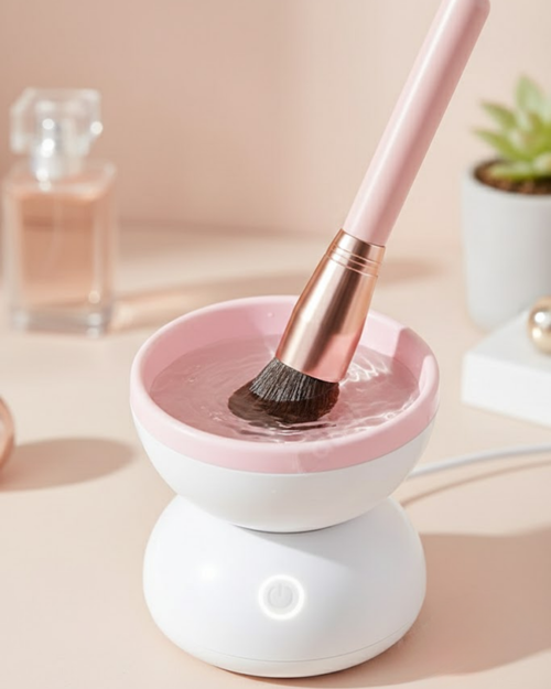 tekno Silikon Yüzeyli Elektrikli Makyaj Fırçası Temizleme Kabı 2026