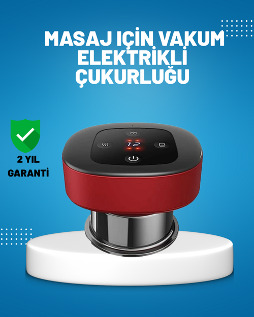 tekno Elektrikli Vakumlu Çukurluk Masaj Aleti Isıtmalı ve Kırmızı Işıklı Terapi Seti 2026