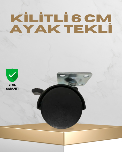 tekno Sehpa ve Masa İçin 6 cm Kilitli Ayak 2026