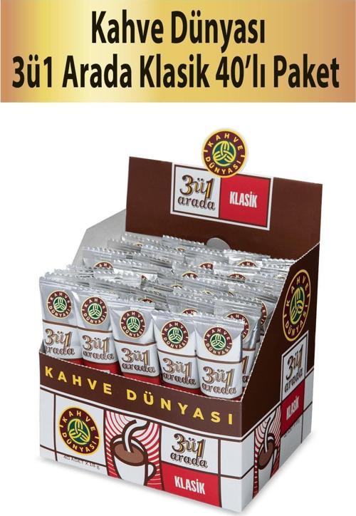3ü1 Arada Klasik Kahve 40 x 18  gr