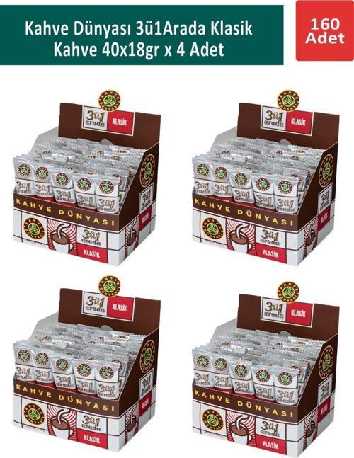3ü1 Arada Klasik Kahve 40 x 18  gr x 4 Adet