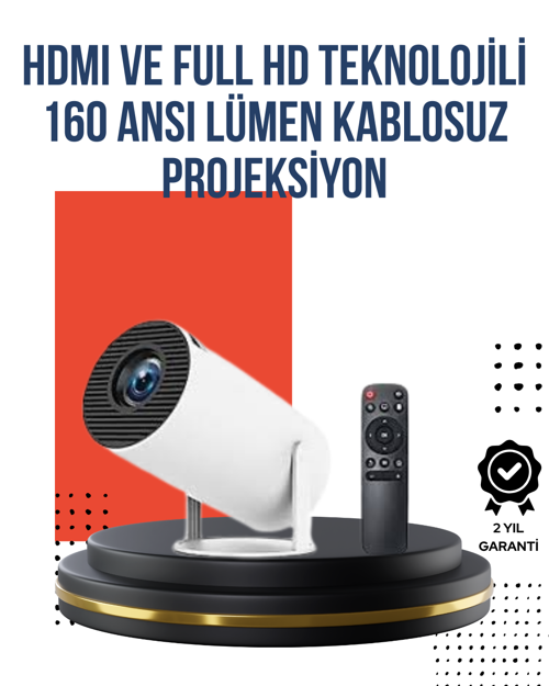tekno Kablosuz Bağlantılı Ultra Pro Projeksiyon 2026