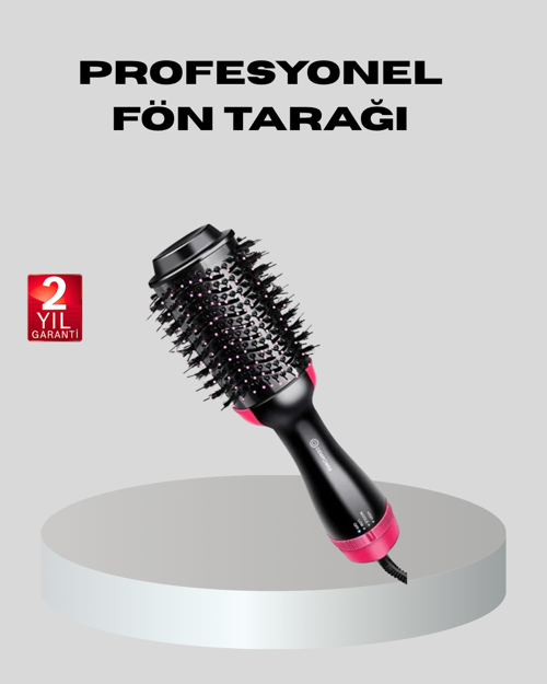 tekno 1200W Fön Tarağı – 3 Isı Ayarı, Negatif İyonlu, Hızlı ve Pürüzsüz Sonuç 2026