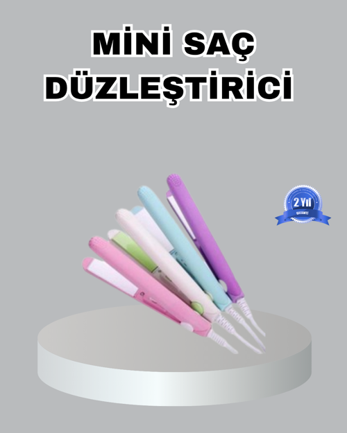 tekno Mini Seramik Saç Düzleştirici – Kompakt Boy, 180°C Hızlı Isınma, Seyahat Tipi 2026