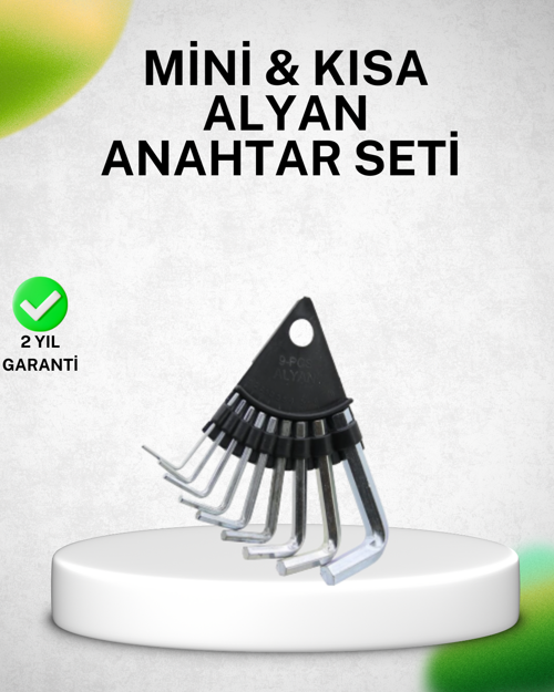 tekno 9 Parça Alyan Anahtar Seti Isıl İşlem Görmüş Dayanıklı Çelik 2026
