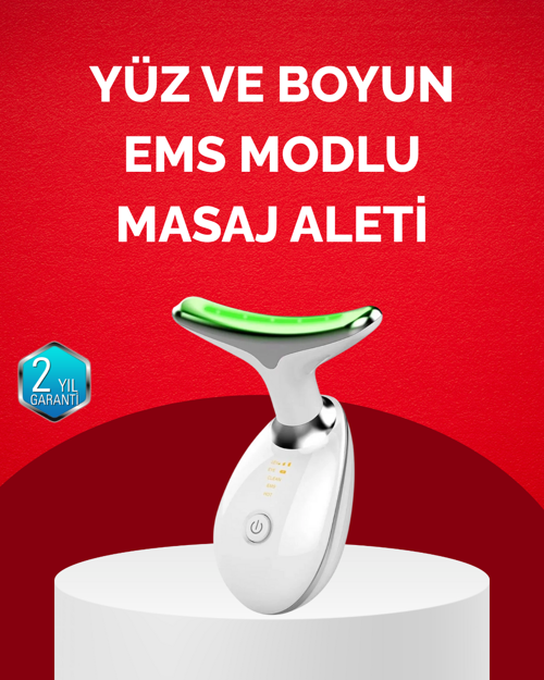 tekno USB Şarjlı LED Işık Terapili Yüz Boyun Bakım Cihazı 2026