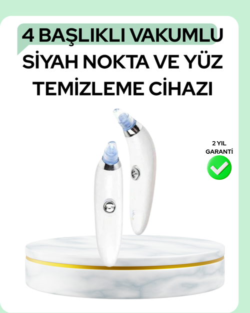 tekno Gözenek Açıcı Buhar Etkili Vakumlu Siyah Nokta Temizleyici – Farklı Cilt Tiplerine Uygu