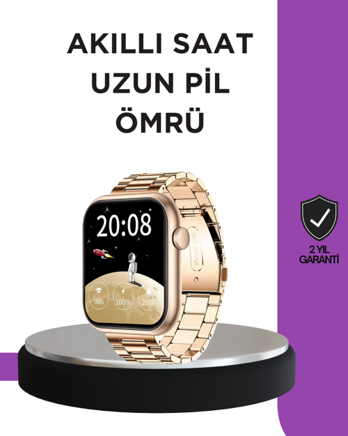 tekno Sağlık Takipli Akıllı Saat 117 Spor Modlu AMOLED Ekran 2026