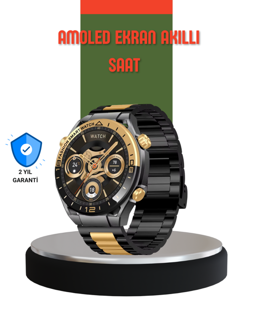 tekno Amoled Ekran Akıllı Saat Bluetooth 5.1 Çağrı Destekli 3 Bileklikli 2026