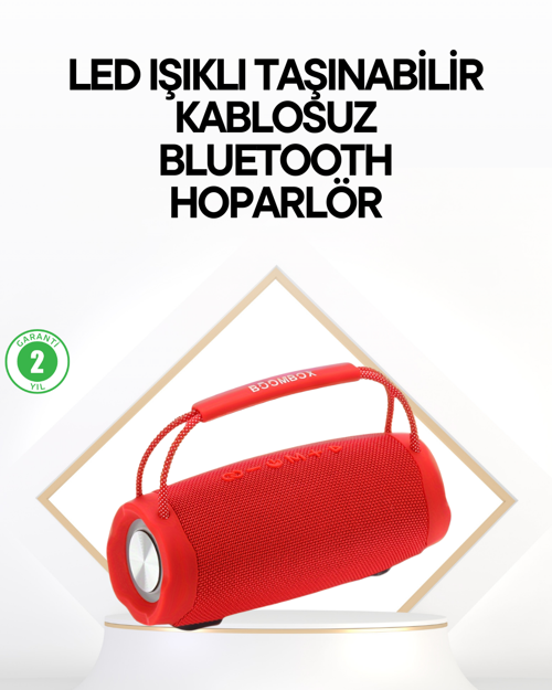 tekno Çevreleyen Sesli RGB Destekli Kablosuz Taşınabilir Hoparlör 2026