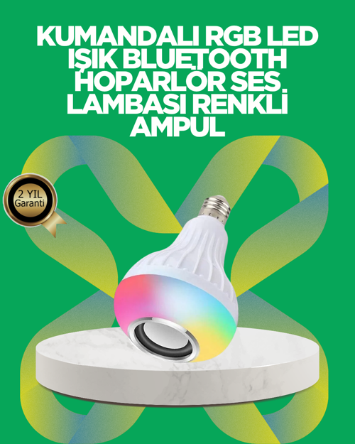 tekno Bluetooth Hoparlörlü LED Ampul – 12W Enerji Tasarruflu 2026