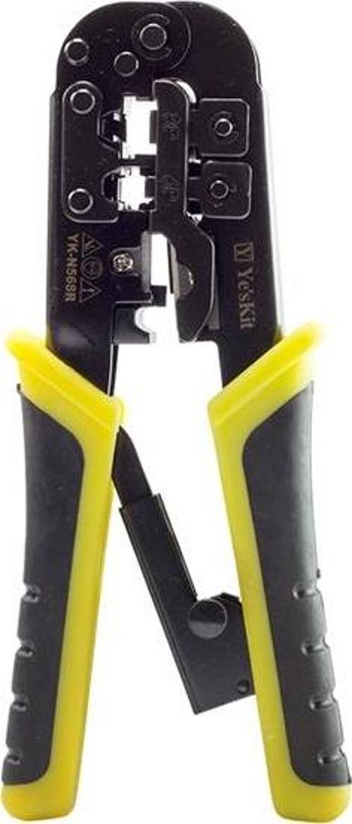 YK-N568R RJ11-RJ12-RJ22-RJ45 Kablo Kesebilen Sıkma Pensesi