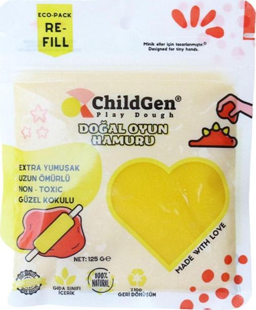 Doğal Oyun Hamuru Sarı Vakumlu Kartuş Paket