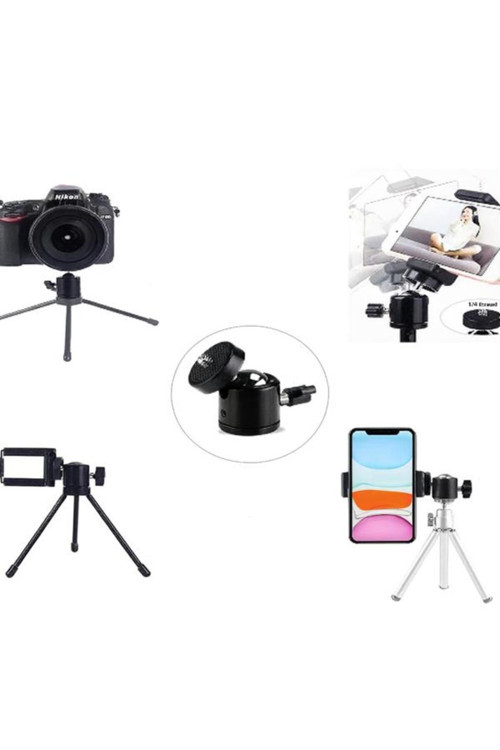 360 Derece Dönebilen Metal Mafsal Aparatı 1/4 Tripod Slr Kamera Için