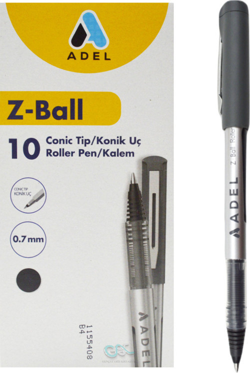 Z-Ball Roller Kalem 0.7 mm Siyah 10 Adet
