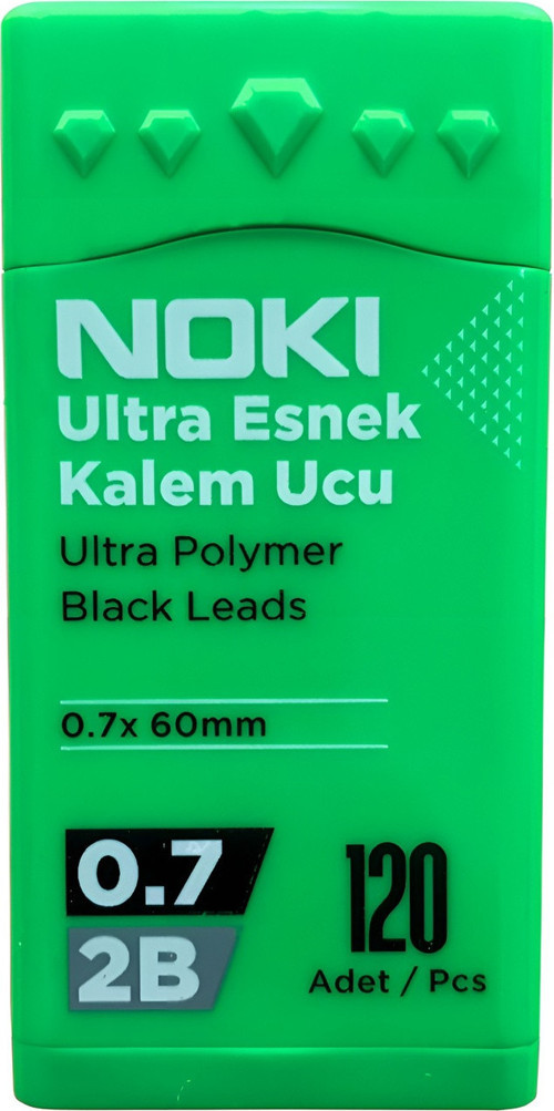 Lisanslı 2b Ultra Esnek Kalem Ucu 0.7 Mm 120'li - 1 Adet Pembe
