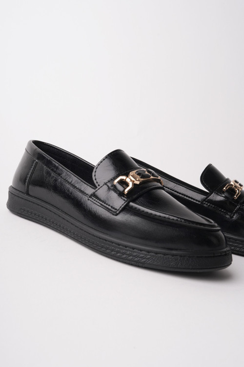 OXFORDİA Metal Tokalı Kadın Günlük Loafer Ayakkabı