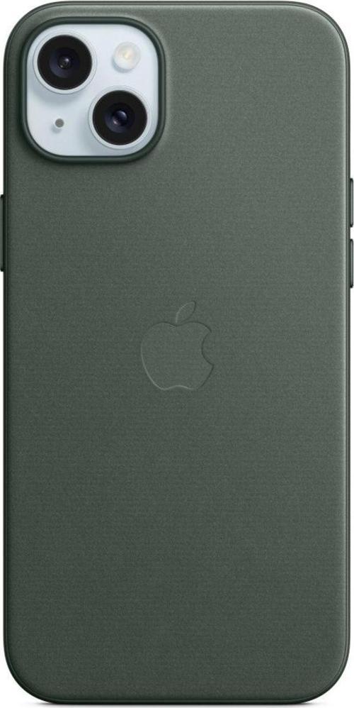iPhone 15 Plus için MagSafe özellikli Mikro Dokuma Kılıf - Kermes Meşesi