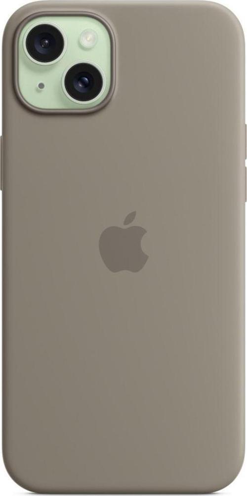 iPhone 15 Plus için MagSafe Özellikli Silikon Kılıf - Kil Rengi