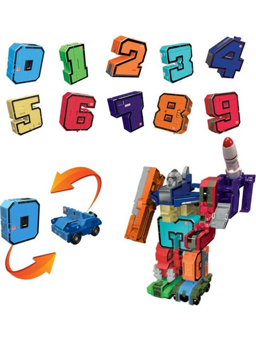 Oceanfour Oyuncak Transfornumber Dönüşen Numaralar (10 Lu Paket)