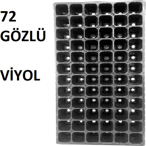Fide Çimlendirme Viyolü Pilastik 72 Lik Viyol