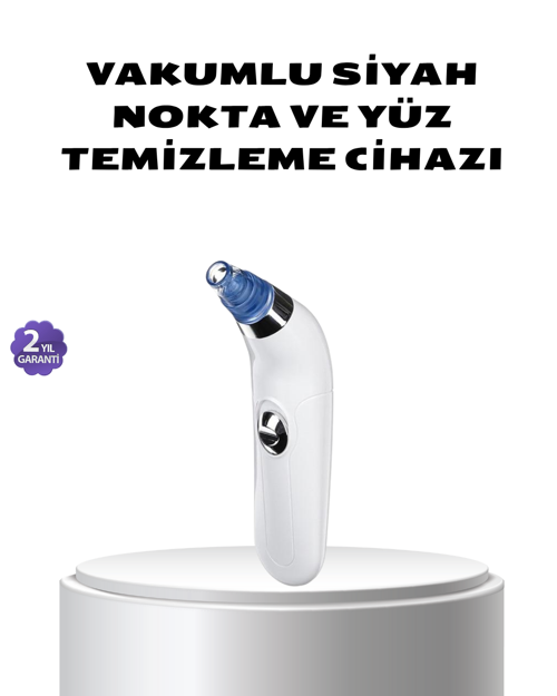 tekno Vakumlu Siyah Nokta Temizleme Cihazı – 5 Kademe Güç ve 4 Başlıklı Derin Cilt Bakımı