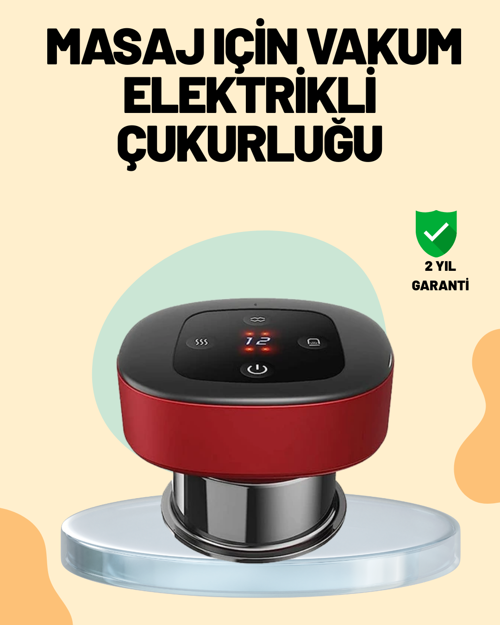 tekno 4’ü 1 Arada Elektrikli Çukurluk Masaj Seti Isı Masaj ve Kırmızı Işık 2026