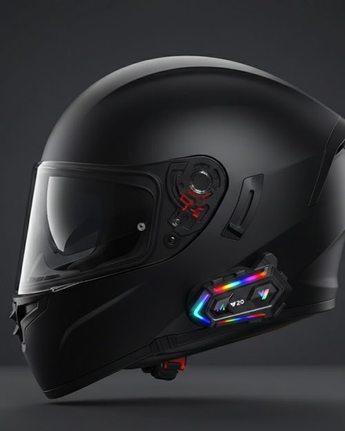 popüler Yeni Nesil Bluetooth 5.3 Motosiklet Intercom RGB Işıklı 1000m Mesafeli 2026