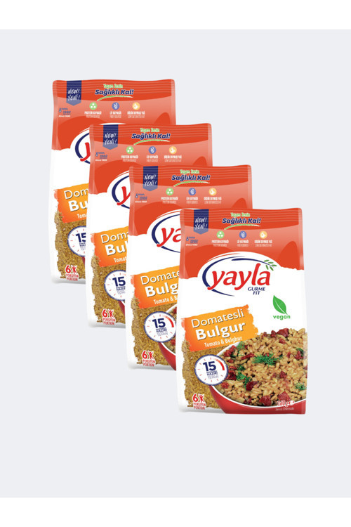Domatesli Bulgur Vegan Bulgur 360 Gr X 4 Adet