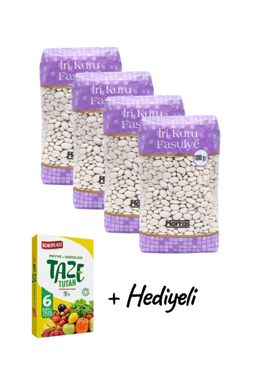 İri Kuru Fasulye 1 kg X 4 Adet
