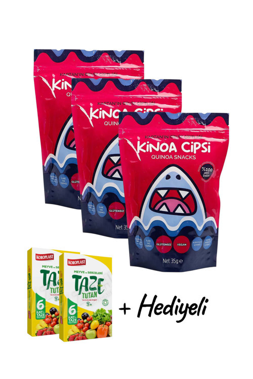 Glutensiz Kinoa Cipsi Vegan 35 gr X 3 Adet