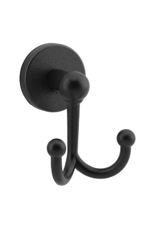 Güçlü Yapışkanlı Garantili Siyah Bornoz Askısı 2'Li Bornozluk Siyah Havlu Askılığı Tr Nemli Bir Bezl