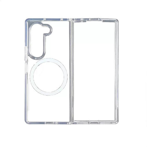 Samsung Galaxy Z Fold 7 Uyumlu Kılıf M-Safe Şarj Özellikli Sert Pc Embos Kapak