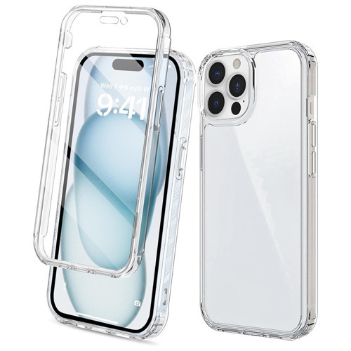 Apple İphone 15 Pro Uyumlu Kılıf Ön Arka Silikon Koruma