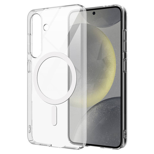 Samsung Galaxy S25 Fe Uyumlu Kılıf Magsafeli Tek Kamera Çerçeveli Porto Şeffaf