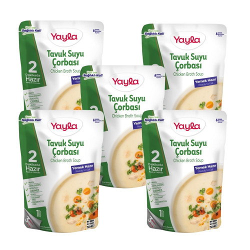 Yemek Hazır Tavuk Suyu Çorbası 250 ml x5