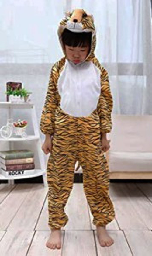 Çocuk Kaplan Kostumu - Aslan Kostümü 6-7 Yaş 120 cm