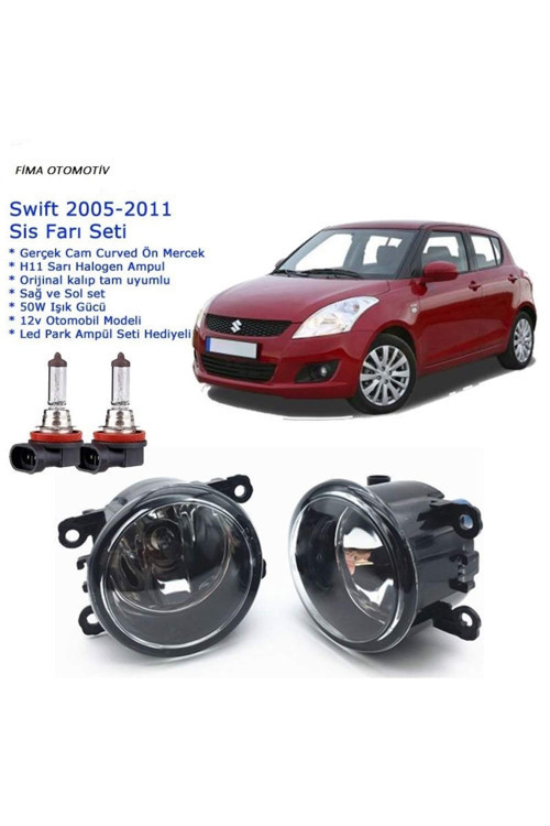 8200074008 Uyumlu Camlı Sağ Sol Suzuki Swift 2005-2011 Sis Farı Set Oem: 8200074008